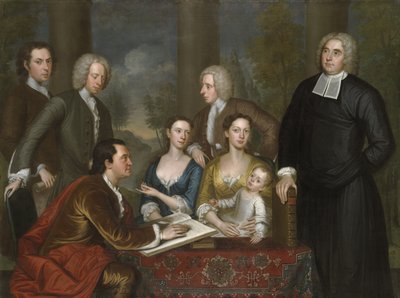 The Bermuda Group, Dean Berkeley and His Entourage, 1728, Reworked 1739 by John Smibert